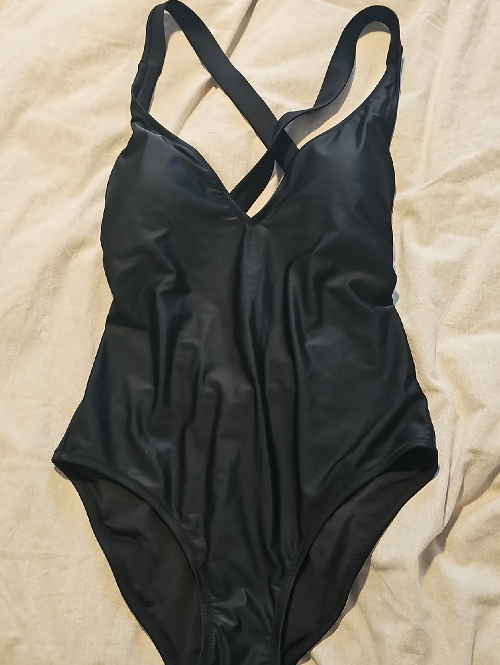 J. Crew Black Plunge One-Piece Swimsuit - Picture 6 of 7